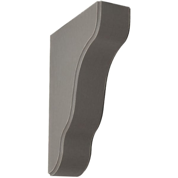 Ekena Millwork 1 3/4"W x 5 1/4"D x 7 1/2"H Plymouth Wood Vintage Decor Bracket, Reclaimed Grey BKTWD02X05X08PLGY - main